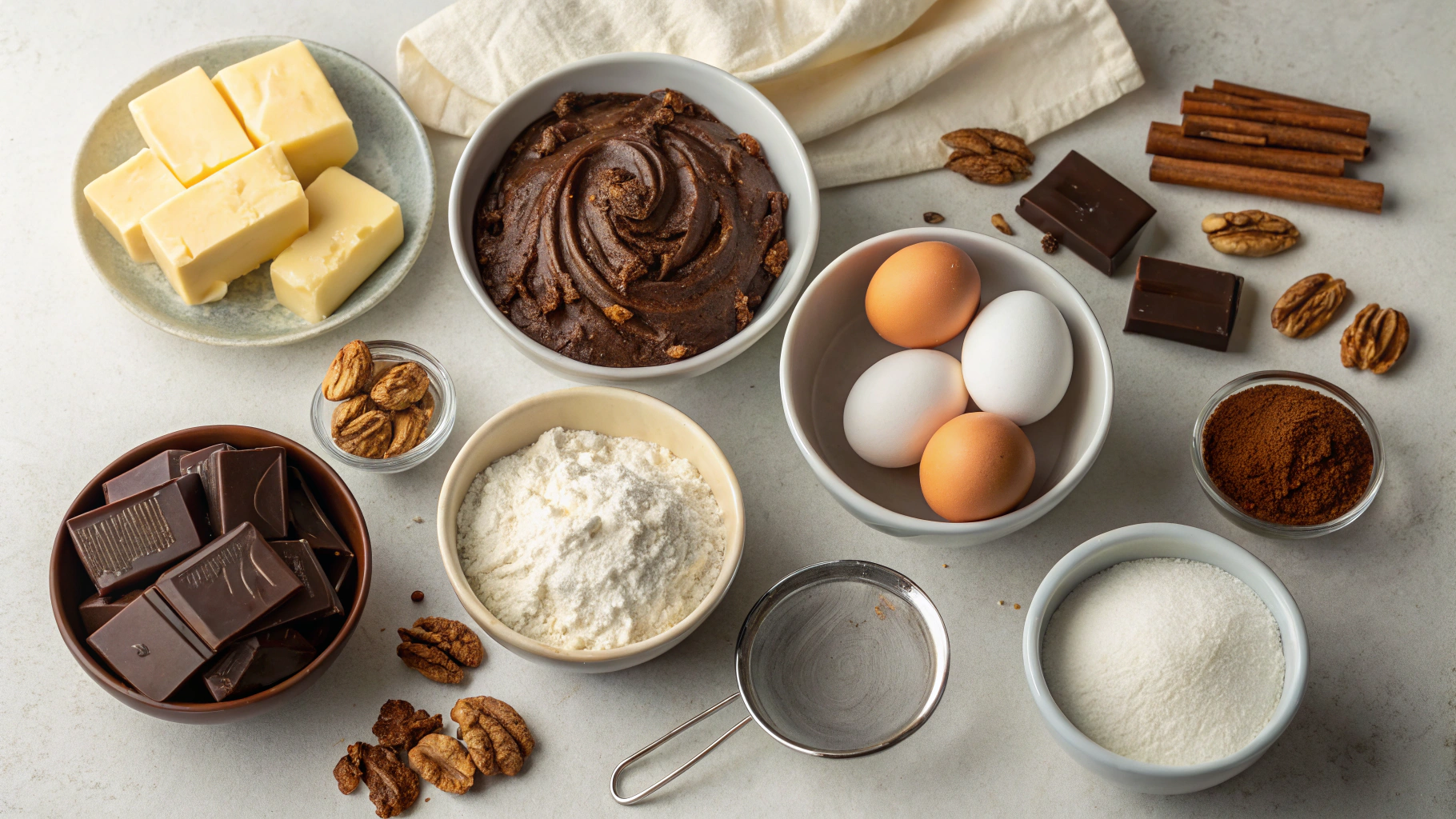 Ingredients for Baker's German Chocolate Cake Recipe
