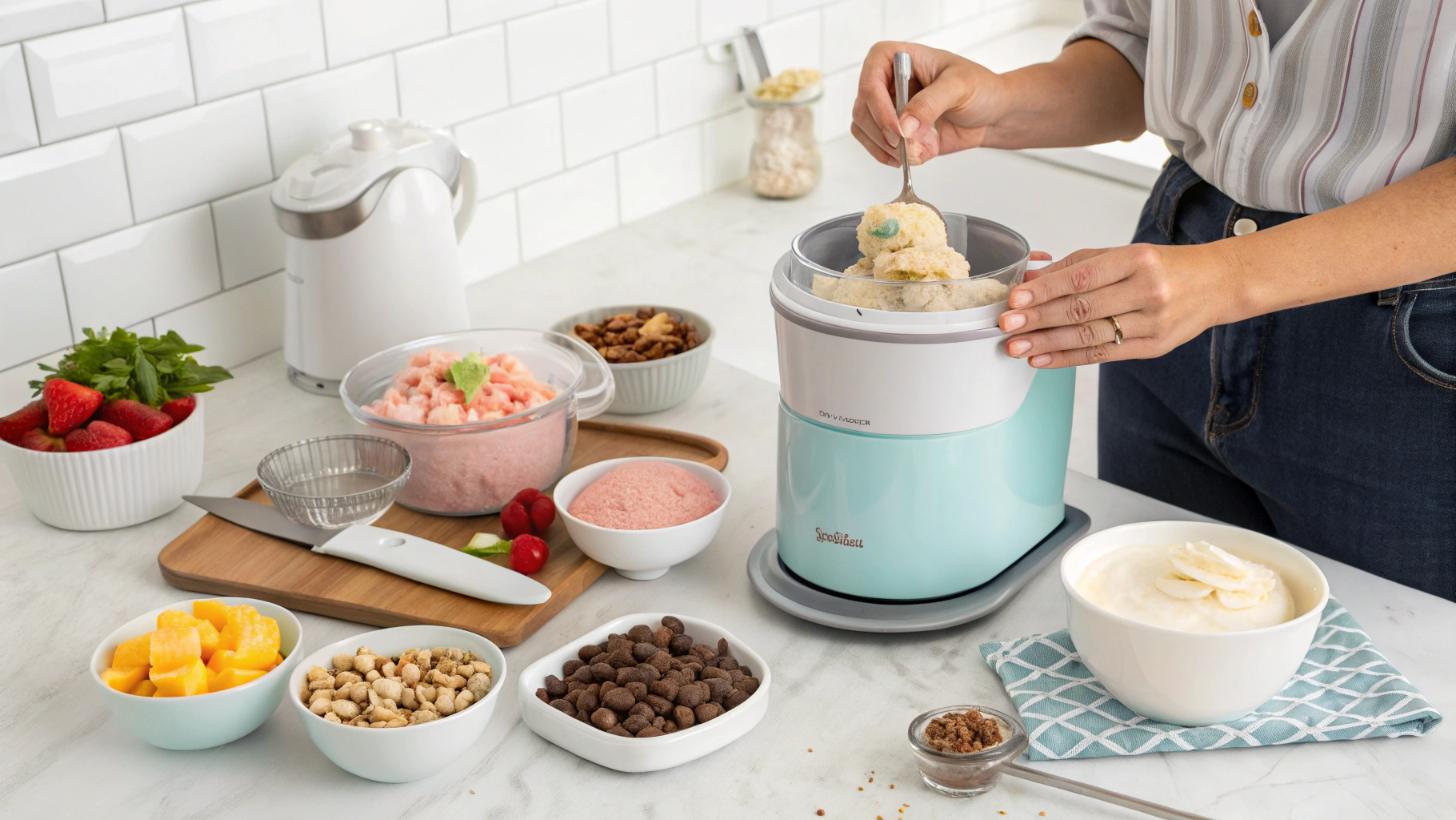 Dash Ice Cream Maker Preparation Steps