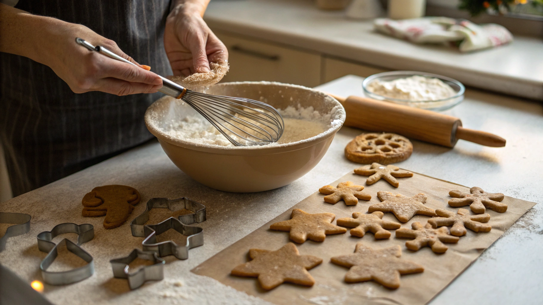 Gingerbread Cookie Preparing Steps
