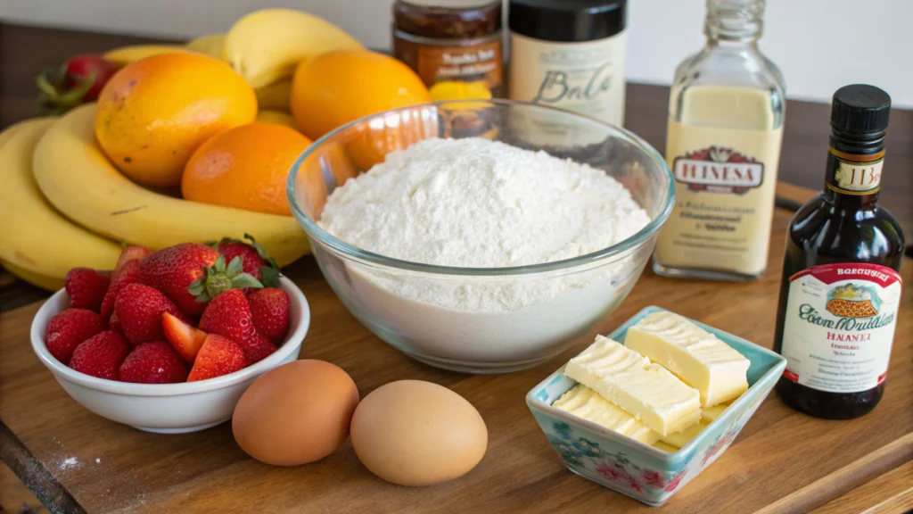 jolanna vanilla fruit cakeingredients